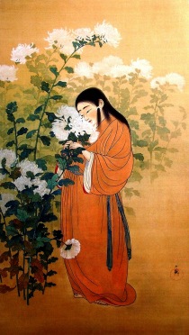 Yokoyama-Taikan-woman-with-flowers[1]